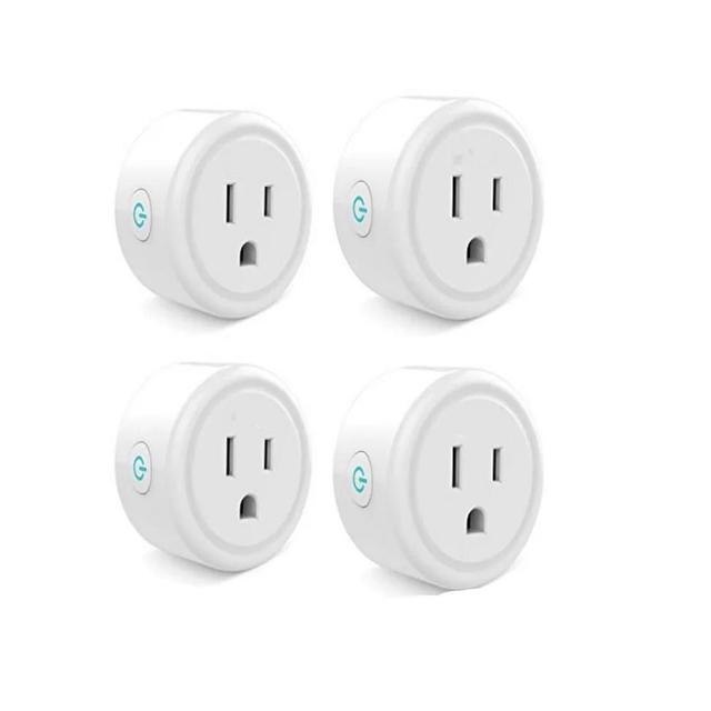 4pcs/1lot Smart plug Mini Wifi Outlet No Hub Required Remote Control your home appliances from