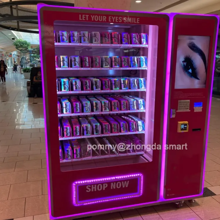 Nova tendência em 2022 máquina de venda digital beleza com tela de toque de 21"
