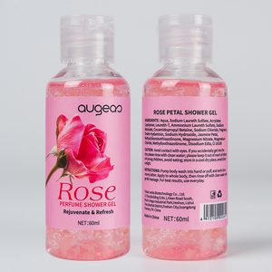 Gel douche exfoliant parfumé au pamplemousse Augeas 60 ml format voyage pour tous types de peaux - Product Image 3