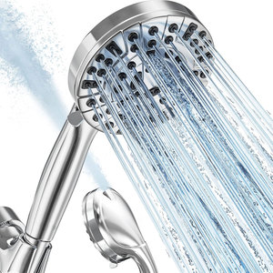 Cross-Border American Style Eco-Friendly Filter Pressurized Triple <b>Spray</b> Adjustable Gear Hand Shower Head <b>Set</b> for Shower Room - Product Image 1
