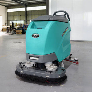 Machine à balayer les sols en marbre et en ardoise électrique 24V à double disque Nouveau dispositif de <span class=keywords><strong>nettoyage</strong></span> de type poussoir pour le polissage des carreaux - Product Image 1