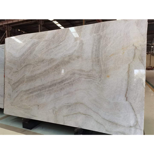 Piedra Preciosa, Losa de Granito para Cubierta de Mesa, Encimera de Mármol, Color Blanco Crema, Cuarzo Dorado, Precio de Cuarcita, Losas de Granito Taj Mahal - Product Image 6