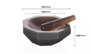 Laboratorium Agaat Vijzel en Stamper Set - Hoogwaardig Slijp- en Verwerkingsgereedschap voor Monsterbereiding & Chemische Analyse - Product Image 6