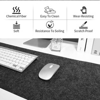 Tapis de souris en feutre Xxl Tapis de protection de bureau pour ordinateur de bureau Tapis de bureau en feutre de polyester Tapis de clavier antidérapant pour ordinateur portable Table de jeu