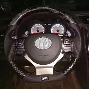 พวงมาลัยรถยนต์คุณภาพสูง คาร์บอนไฟเบอร์ สไตล์เลกซัส <span class=keywords><strong>GS</strong></span> ISF RC350 RCF พวงมาลัยสปอร์ต สำหรับรถยนต์โตโยต้า คราวน์ คัมรี่ มาร์ค เอ็กซ์ - Product Image 1