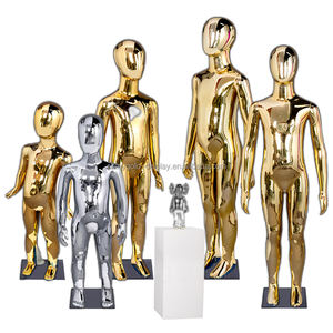 <span class=keywords><strong>Mannequin</strong></span> de <span class=keywords><strong>poupée</strong></span> en plastique entièrement plaqué or, modèle pour enfants, présentoir pour vitrine de magasin de vêtements - Product Image 1