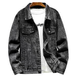 Al por mayor, de alta calidad, estilo vintage, oversize, de moda, casual, de cuero shearling, con cuello vuelto, para hombre, con logo frontal - Product Image 3