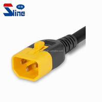 Vente d'usine IEC320 standard v-lock C14 à C13 câble d'alimentation v-verrouillage C14 à C13 prise de cordon d'alimentation pour UPS ou PDU 10A 250V ~