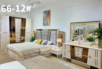 Vente en gros de nouveaux ensembles de lits de princesse royaux à prix avantageux, avec commode, table de chevet et armoire de chambre à coucher, miroir, luxe