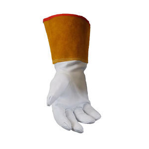 Factory Supplier Industrial Welding <b>Gloves</b> Custom Design Cow Leather Industrial Construction Welding <b>Gloves</b> - Product Image 3