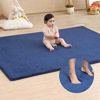 Tapis de sol pour bébé et enfant en velours corail extra épais, résistant à l'eau, écologique, décoration intérieure, tapis de jeu pour bébé Oeko-Tex