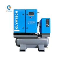 Compresseur d'air à vis de haute qualité 15KW 22KW 20HP 30HP 16 bar Spécial pour machine de découpe laser avec sécheur, réservoir d'air et filtre