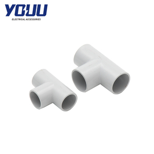 Tuu ad alta richiesta Conduit elettrico solido t-shirt raccordo senza veleno di plastica boccola di saldatura liscia testa di esportazione prodotti in scatola colata - Product Image 1