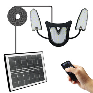Luz solar exterior 115 LED IP65 Iluminación de inundación de seguridad solar con 3 modos Cabezal de iluminación ajustable para garaje Jardín Patio - Product Image 2