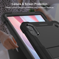 Étui de protection robuste pour tablette Honor Pad X9a 11,5 pouces, ultra-résistant aux chocs, 3 couches, avec béquille intégrée