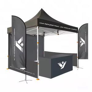 เต็นท์กันสาดโฆษณากลางแจ้งแบบกันน้ำอย่างดี โครงเหล็กหนา 40 มม. พร้อมการพิมพ์แบบทรานเฟอร์ความร้อน - Product Image 1