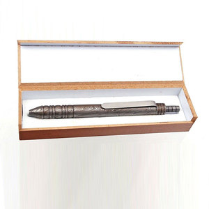 Bolígrafo de Acero de Damasco Hecho a Mano, el Más Vendido, Personalizado, con Detalles en Cobre - Product Image 3