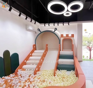 Aire de jeux intérieure moderne pour enfants, équipement de jeu sensoriel avec grand toboggan pour crèche - Product Image 6