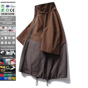 Vêtement de travail personnalisé en gros, séchage rapide, veste coupe-vent à manches courtes pour l'été, vêtement de travail d'extérieur - Product Image 1