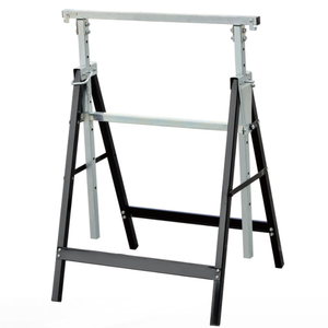 Heavy Duty Metal Saw Horse Soporte de caballete de acero plegable Banco de trabajo de carpintería Soporte de caja de herramientas portátil - Product Image 6