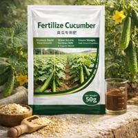 Pupuk Khusus Timun Larut Air dengan NPK & Bahan Organik, Mempromosikan Pertumbuhan Akar Cepat, Hasil Panen Lebih Tinggi 50g