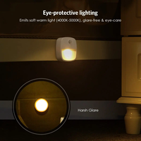 Lampe murale LED moderne à détecteur de mouvement PIR en ABS, sans fil, alimentée par batterie, pour chambre, salle de bain, armoire, placard, veilleuses