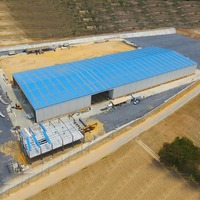 Kits de construction métallique préfabriqués en acier léger pour entrepôts, ateliers et hangars avec services de soudage et de pliage