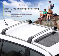 Barres transversales de toit universelles en alliage d'aluminium de style requin avec vis intégrées, capacité de 70 kg+, Rav4 Hilux, cadre de boîte à bagages, vente en gros