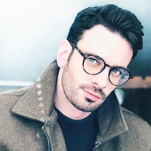 Rétro Rond <span class=keywords><strong>Rayon</strong></span> Anti D'ordinateur Bloquant La Lumière Bleue Lunettes de Lecture avec lumière bleue lentille - Product Image 1