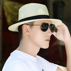 Vente en ligne Chapeau de plage Panama classique d'été pliable et élégant du Mexique de haute qualité Fedora en paille pour homme - Product Image 3