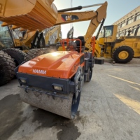 Rodillo Compactador Usado de Gran Rendimiento Hamm HD50 de 5 Toneladas, Mini Rodillo Compactador de Segunda Mano Hamm HD50 en Buenas Condiciones