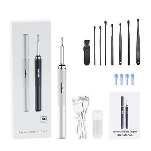 TEMU Tiktok Eliminación de <span class=keywords><strong>cera</strong></span> del oído, herramienta de eliminación de cerumen con 8 piezas Juego de orejas, limpiador de oídos con cámara - Product Image 4