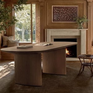 Table <span class=keywords><strong>de</strong></span> salle à manger ovale en bois <span class=keywords><strong>de</strong></span> chêne naturel moderne Table en bois <span class=keywords><strong>de</strong></span> <span class=keywords><strong>location</strong></span> <span class=keywords><strong>de</strong></span> <span class=keywords><strong>mariage</strong></span> Table personnalisée <span class=keywords><strong>de</strong></span> taille et <span class=keywords><strong>de</strong></span> couleur <span class=keywords><strong>de</strong></span> manoir - Product Image 3
