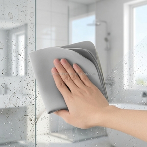 Panni in spugna PVA grigia spessa riutilizzabili OEM 2026 per la pulizia della casa, tessili da cucina, prodotti per la pulizia domestica, lavaggio vetri e spolvero - Product Image 1