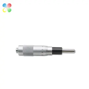Mini micrometro de agulha redonda, tipo c & k, alta precisão, 0-13mm, 0.01mm, cabeça de micrômetro com botão de ajuste, fora da cabeça