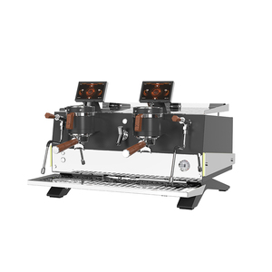 Machine à café expresso commerciale semi-automatique à double tête de luxe 220v avec grande chaudière pour usage commercial - Product Image 3