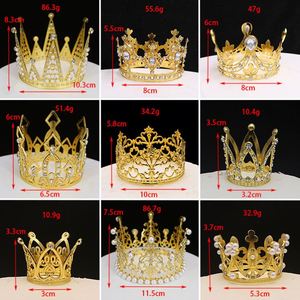 Ensemble de décorations de gâteaux en alliage en forme de couronne pour les fêtes d'anniversaire et de mariage, cadeaux pour les invités - Product Image 1