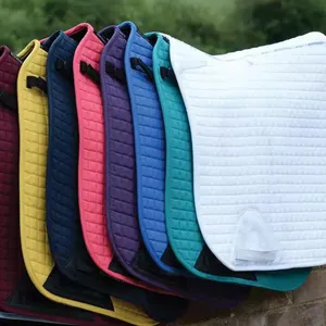 Wholesale Equestrian Supplies Sweat Absorbent Skid Dressage Western Luxury Saddle Pad