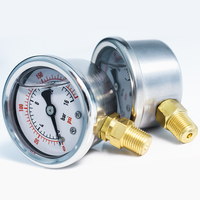 Stainless Steel Liquid Filled High Pressure Oil Gauge with Radial Installation Type