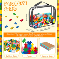 Solution de rangement de jouets pour les jouets Lego Blocks Organisateurs de jouets et rangement pour enfants Lot de 3 grands