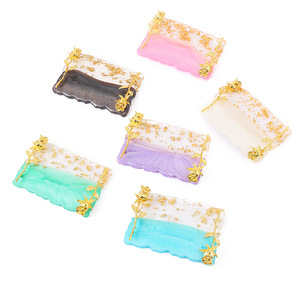 New High Quality ABS <b>Plastic</b> 18*8.5cm Nail Art Retro Anti-Slip Color Palette Display <b>Frame</b> Board with Wearing Nail Tips - Product Image 2