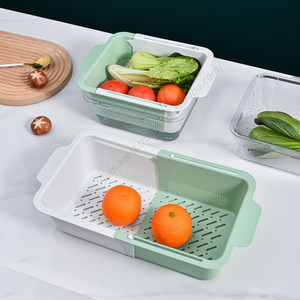 En gros WHY334 Égouttoir télescopique 2 en 1 pour égoutter les légumes et l'eau, panier d'extension pour étagère de cuisine - Product Image 5