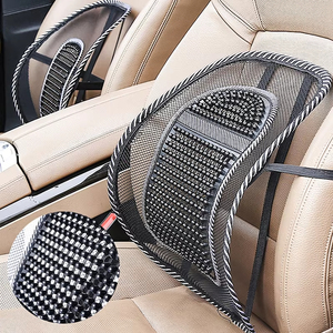 Wholesale Breathable Mesh Car Seat Chair <b>Back</b> <b>Cushion</b> Lumbar Support Brace Pad for Home Office Interior Parts - Product Image 1