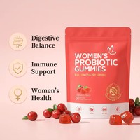 Gummies Probiotiques pour Femmes 5 Milliards de UFC Saveur Canneberge Soutien au Bien-être Intime Santé Immunitaire et Digestive