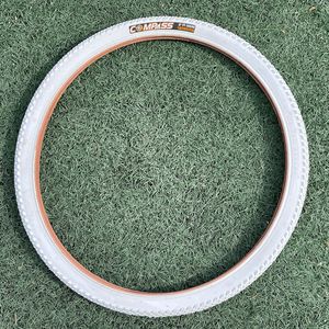 Ban <span class=keywords><strong>MTB</strong></span> 24/26/27.5/29 Inci Warna Putih dengan Dinding Samping Putih, Ban Berwarna untuk E-Bike - Product Image 1