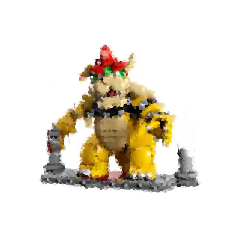 2807pcs The Mighty Bowser Building model 8703 Compatible 71411 SuperMario toy bricks for children Birthday gift sets