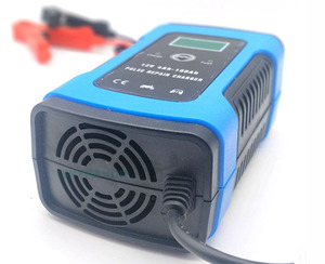 ユニバーサル<span class=keywords><strong>12V</strong></span> <span class=keywords><strong>5A</strong></span> 6Aスマート充電器オートバイ/カーパルス修理インテリジェントメンテナンス脱塩機鉛酸AGM GEL WET DC - Product Image 3