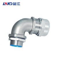 M/G/NPT Gewinde 304 Edelstahl Rechtwinkliges Winkelstück CE UL94V-2 IP68 Wasserdicht Niederspannung Industrielle Kabelverschraubung