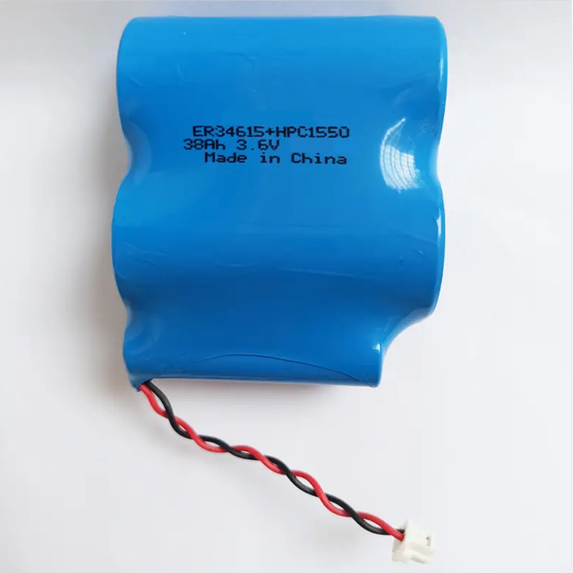 Customized 3.6V 38AH ER34615 LISOCL2 D Lithium Primary Battery Pack 2S1P with HPC1550