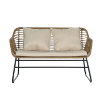 H024 sortie d'usine chaise de jardin en plastique rotin table de salle à manger ensemble solide tissé à la main loisirs rotin chaises d'extérieur luxe moderne